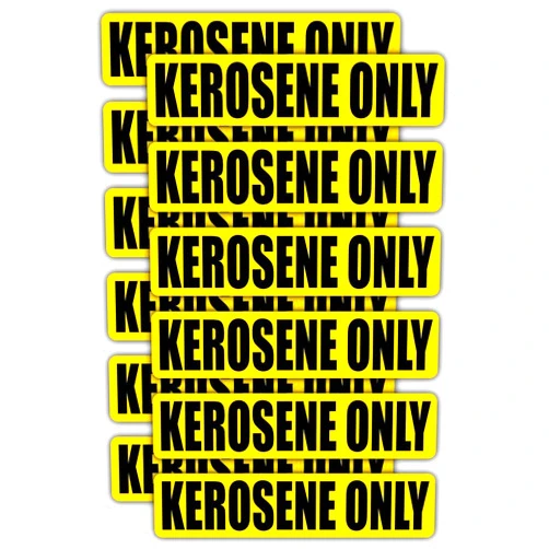 Sticker Frenzy Kerosene ONLY Decals/Stickers/Labels/Markers Oil Fuel Fluid Gas