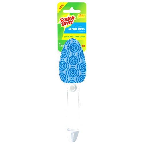 Scotch-Brite Scrub Dots Sponge Refill Dishwand, 1 Count (Pack of 1), Assorted