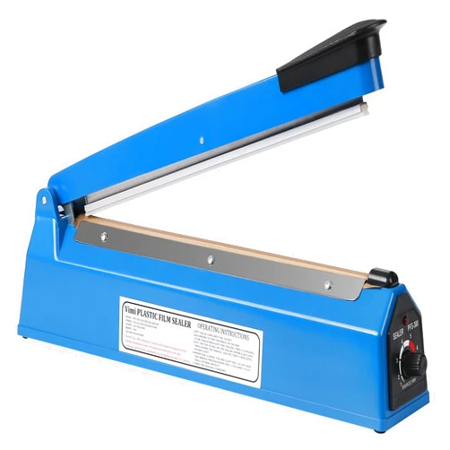 VIMI Impulse Heat Sealer Machine Manual Bags, 12 Inch, for Sealing Plastic/PE PP Bags with Extra Replace Element Grip