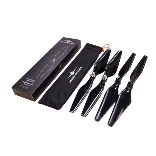Master Airscrew Upgrade Propellers for 3DR Solo with Built-in Nut - Black, 4 pcs