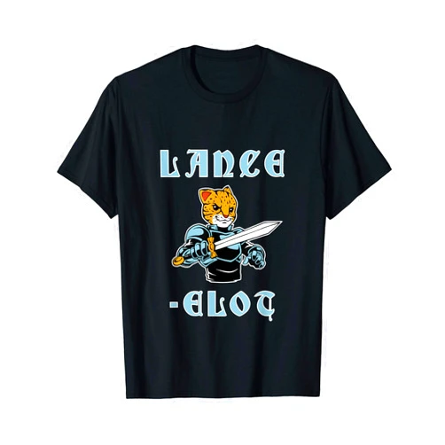 Ocelot Sir Lancelot Pun Designs Lance-Elot - Ocelot Sir Lancelot Pun T-Shirt