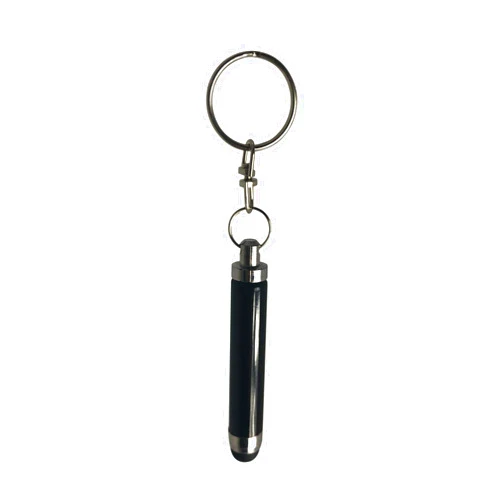 BoxWave Stylus Pen Compatible with Samsung Galaxy - Bullet Capacitive Stylus, Mini Stylus Pen with Keyring Loop for Samsung Galaxy - Jet Black