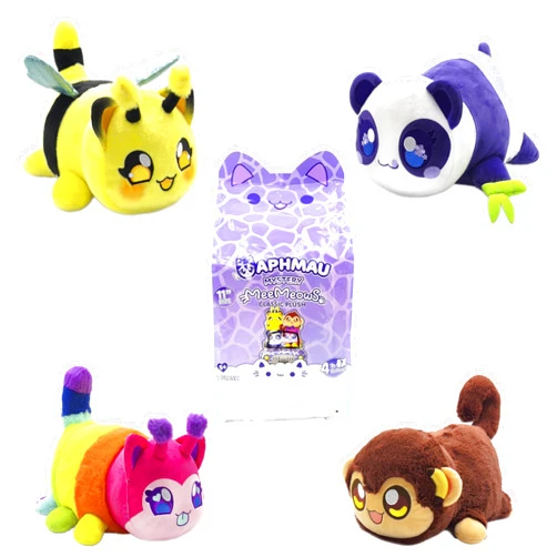 Aphmau MeeMeows 11” Classic Mystery Plush, Series 1 Safari; YouTube Gaming Channel, Plush Mystery Box, Blind Box, 1 of 4 Possible Safari MeeMeows, Official Merch