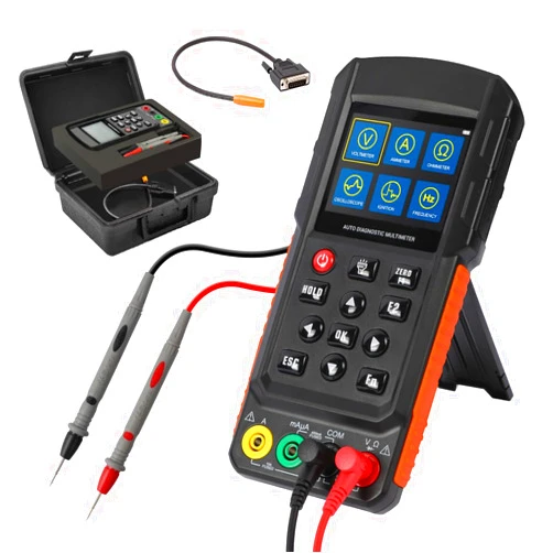 DUOYI Digital Multimeter with Oscilloscope Multimeter Tester,Ohm Volt Amp Test Meter,Auto Ranging Volt Meter,Measures Resistance/Continuity/Diodes/Voltage Tester,Rechargeable Smart Electric Tester Ohmmeter