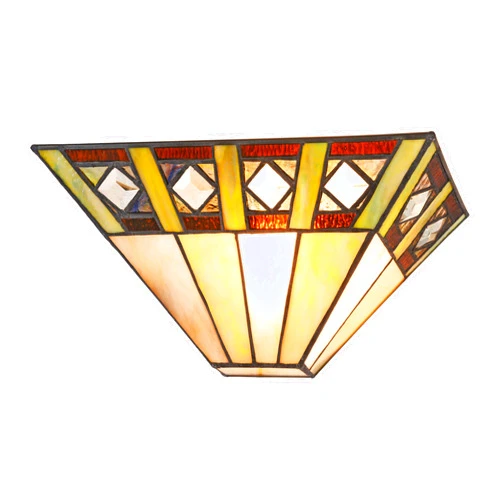 RADIANCE goods Tiffany-Style 1 Light Mission Indoor Wall Sconce 12