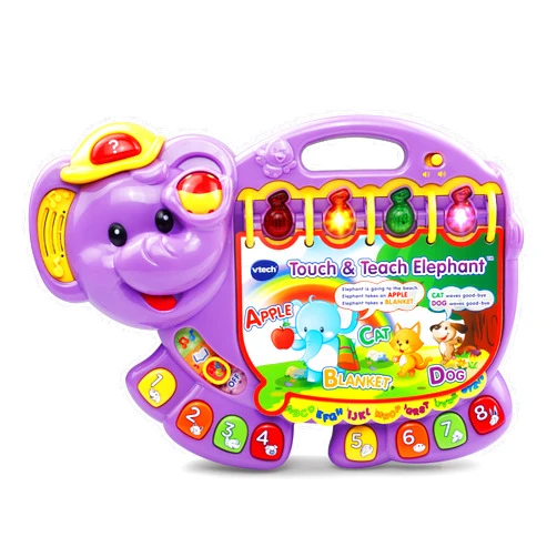 VTech Touch and Teach Elephant, Purple