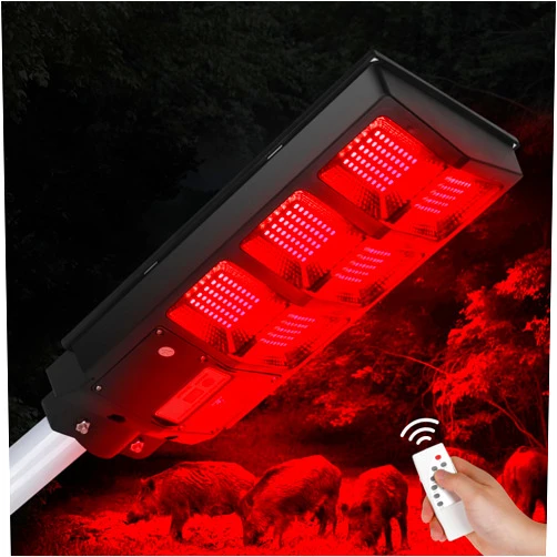 Kalkal Hog Light, Upgrade Hog Lights for Night Hunting Motion Activated, Durable Solar Red Hog Hunting Light for Deer Feeder, Hog Hunting Accessories