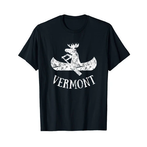 Mudrock State Tees Vermont shirt | Funny Moose Canoe Vacation t-shirt T-Shirt