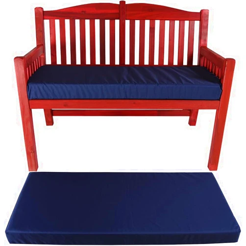 amberr Outdoor Bench Cushion 48 x 18 Inch Waterproof Patio Furniture Cushions,Bench seat Cushion with Adjustable Straps, Outdoor/Indoor Porch Swing Cushions with Ties (Navy Blue, 48