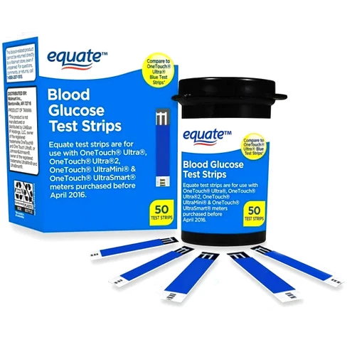 Generic Blood Glucose Test Strips, 50 Count | Ideal for Glucose Monitor Kit, Diabetes Testing | Compatible with OneTouch Meters | Reliable Readings | Accurate & Easy to Use | High Accuracy Strips