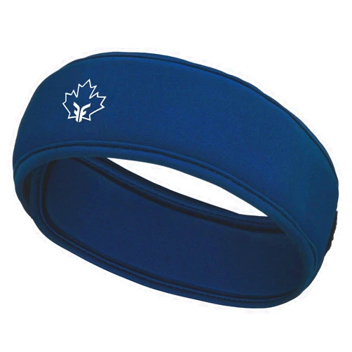 DR. C. J. ABRAHAM'S FORCEFIELD FF PROTECTIVE SWEATBAND Protective Headband for Figure Skating by Forcefield ® - Navy Blue Neoprene Ultra Youth/Adult - Impact Tested CEII PPE Safety Certified