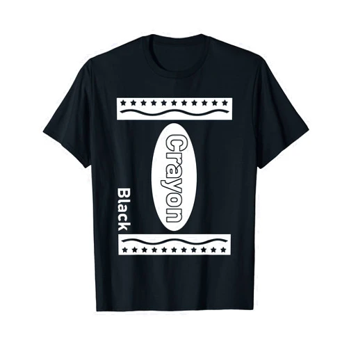TH Crayon Box Halloween Group Matching Costume Funny Black Crayon Costume Halloween Matching Group Costumes T-Shirt