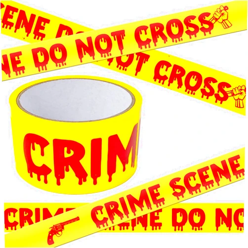 RUIZHUO Halloween Decorations Crime Scene Tape, 2Inch x 82Ft Yellow 