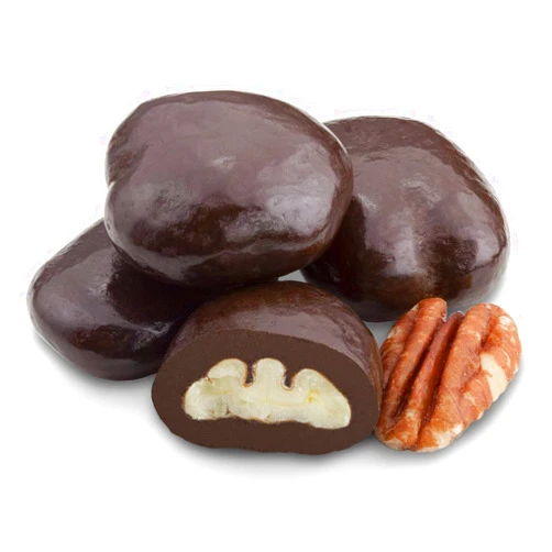 Dulcefina chocolate and Sweets, Dark Chocolate Gran Marnier Pecans (1.500 Lbs)