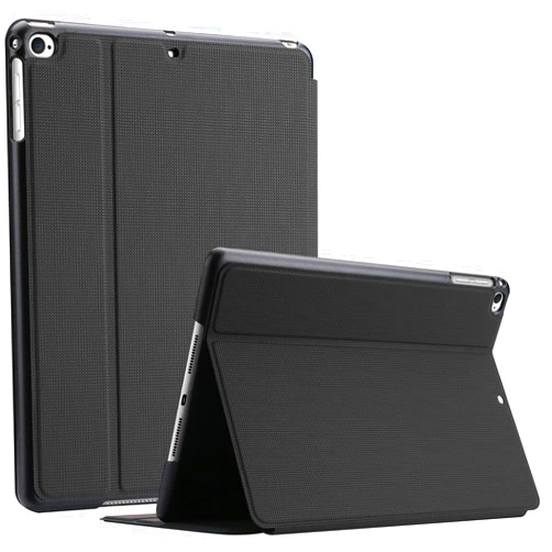 ProCase Smart Cover for iPad 9.7 (2018 & 2017, Old Model) / iPad Air 2 / iPad Air Case, Slim Stand Protective Folio Case for iPad 9.7 Inch 5th/6th Generation, Also Fit iPad Air 2 / iPad Air -Black