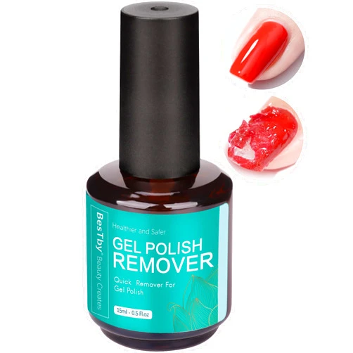 BesTby Gel Nail Polish Remover - Gel Polish Remover Kit No Need Foil Soaking or Wrapping, Gel Remover for Nails 3-5 Minutes, Gel Nail Remover Easy and Quick Remove Gel Polish