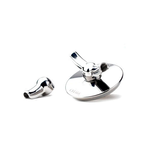 Crema Coffee Products | Single & Double Bottomless Spouts | 54mm | Made For New Crema Bottomless Portafilters | Compatible with Crema Single, Double & Triple Shot Baskets | Espresso Machine Accessory