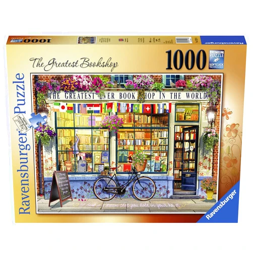Ravensburger - The Greatest Bookshop 1000 Piece Jigsaw Puzzle for Adults & for Kids Age 12 and Up