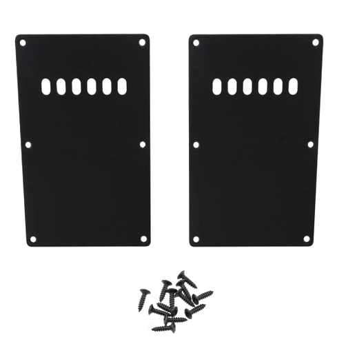 Haidong 6-hole Guitar Back Plate black Tremolo Cavity Cover Backplate suitable for SQ, ST series electric guitar rear cover-2PCS