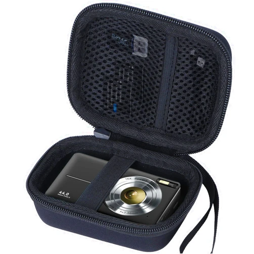 Lebakort Storage Case Compatible with CAMKORY/VAHOIALD/AiTechny/KODAK/Lecran Digital Camera Kids Digital Point Shoot Camera (Black Case)