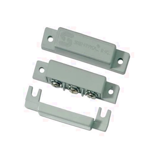 GE Security 1087T-G Surface Screw Mount Terminal Contact, SPDT, Grey, 3/4 Gap Size. Single Pole Double Throw