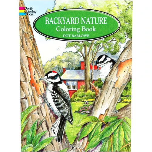 Dot Barlowe Backyard Nature Coloring Book (Dover Nature Coloring Book)