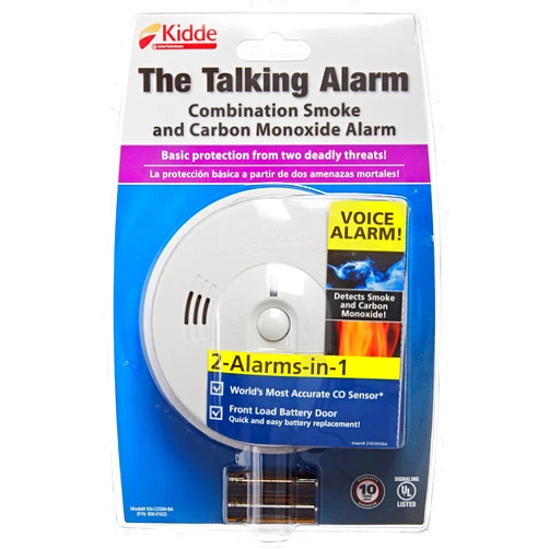 Kidde 408-900-0102-02 KN-COSM-B Battery-Operated Combination Carbon Monoxide and Smoke Alarm with Talking Alarm
