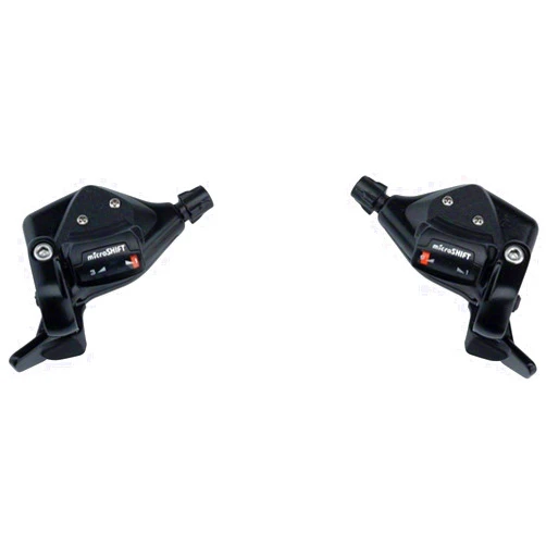 microSHIFT TS71 Thumb Tap Shifter Set 9-Speed Triple Optical Gear Indicator