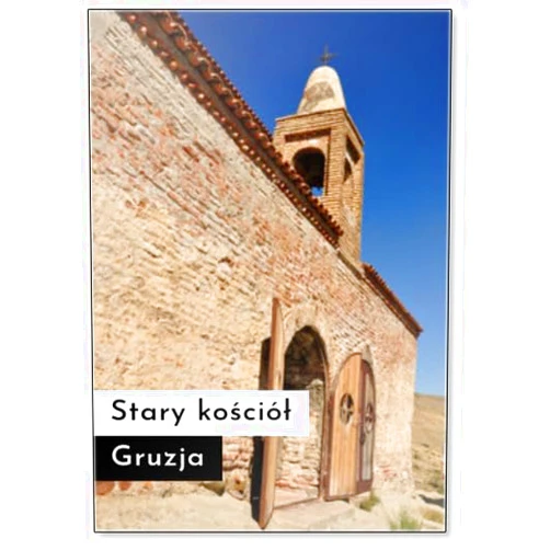 Photomagnet Stary Kościół, Architektura, Gruzja, Kaukaz Design 1, Fridge Magnet