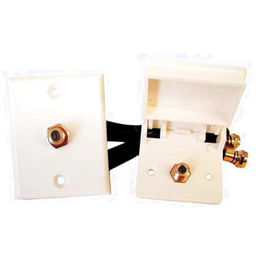 Prime Products 08-6215 White Weatherproof Cable TV Kit