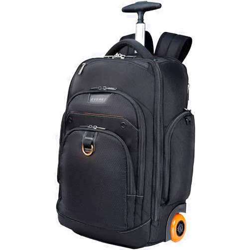 EVERKI Atlas Wheeled 2 Rolling Backpack, 30L 13 To 17.3-Inch Laptops Travel Backpack with Wheels for Professional, RFID-Blocking Pocket, Book Bag with Wheels, Business Travel. Quick-access Pockets