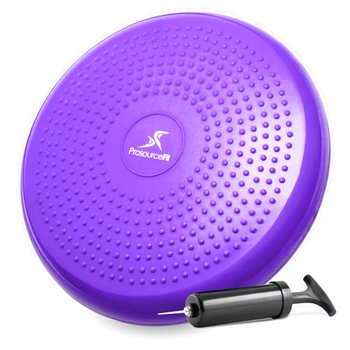 ProsourceFit Core Balance Disc Trainer, 14” Diameter with Pump for Improving Posture, Fitness, Stability