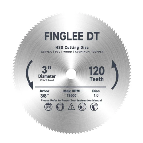 FINGLEE DT 3 Inch HSS Circular Saw Blade with 3/8