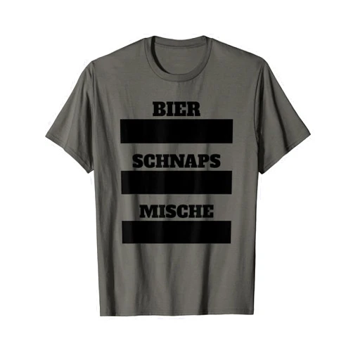Bier Geschenk Bierliebhaber Biertrinker Männer Beer Schnapps Mixer Writeable with Chalk T-Shirt
