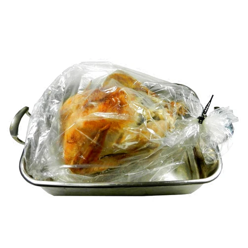 Regency Wraps Turkey Roasting Bags With Twist Ties, Oven Safe Bags for Cooking Flavorful Turkey, Poultry, or Meat with Easy Clean Up, Clear, 20