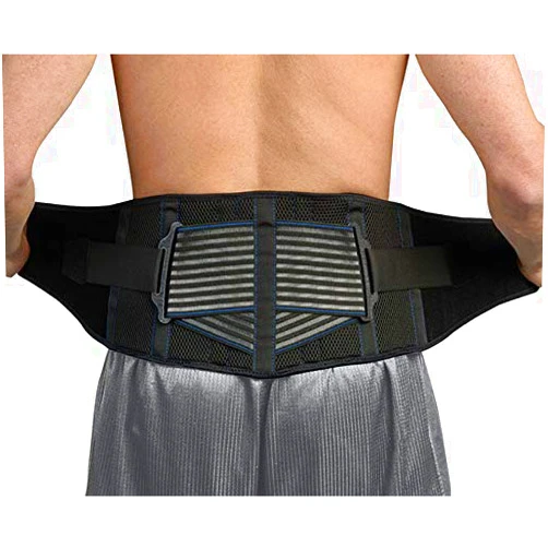 Pro-Tec Athletics Premium Back Support with Crossband Technology, Black, S/M