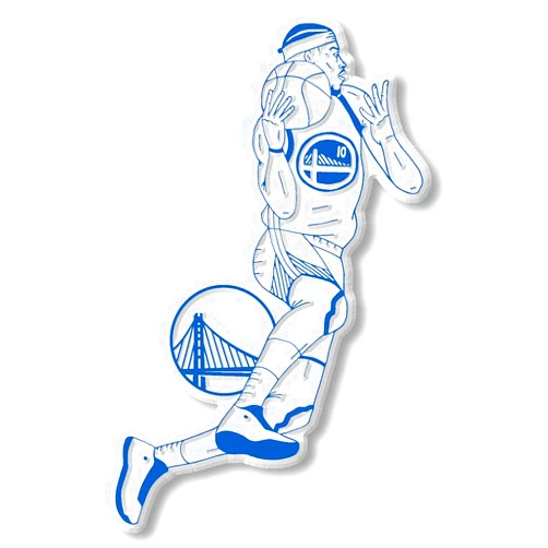 Classic Magnets Jimmy Butler III 3D Molded Rubber Magnet, Golden State Warriors by Classic Magnets, 4.1