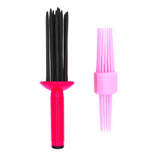 HAIOLORPRO 2PCS Curling Roll Comb, Curling Roll Comb for Curly Hair, Three Different Sizes of Styler for Curly Hair, Hair Curling Roll Comb, Hair Tools for Casual Wear or Special Events