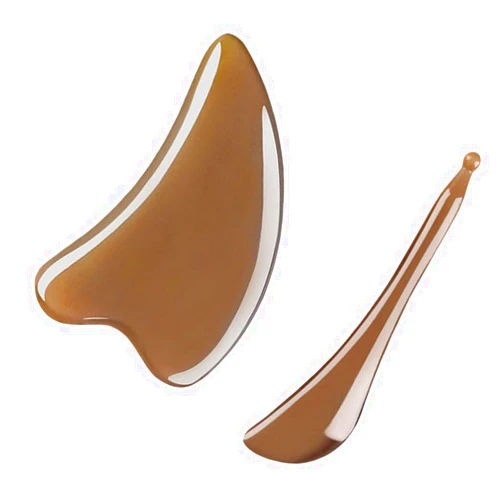 EXCEART Gua Sha 2Pcs Ox Horn Gua Sha Scraping Board Trigger Point Massage Stick Guasha Facial Massager Tools for SPA Acupuncture Face Eye Body Gua Sha Facial Tools