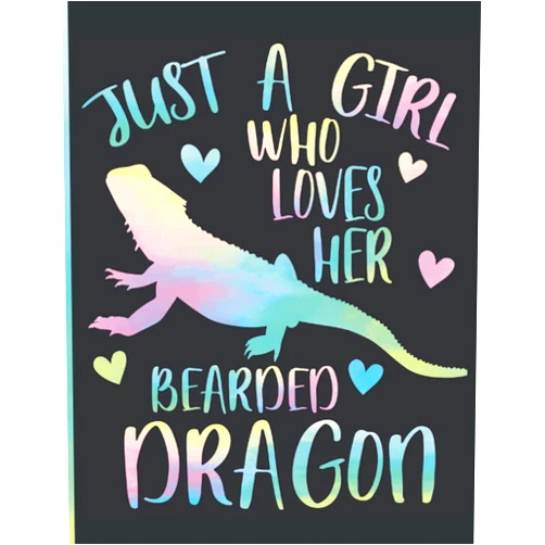 Catharina Journals Just a girl who loves Bearded Dragons: Cute Watercolor 8.5'' x 11'' Sketch book with blank paper for Bearded Dragon Lovers | Perfect Dragons notebook ... for Drawing, Doodling or Sketching.