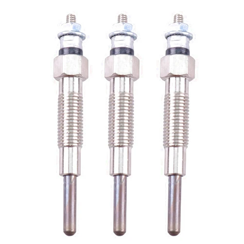 ZTUOAUMA 3X Glow Plugs 32A66-03102 32A66-03101 32A66-03100 Compatible with Mitsubishi S3L S3L2 Engine Forklift Trucks F18B FD28 FD35 Compact Tractors Excavators
