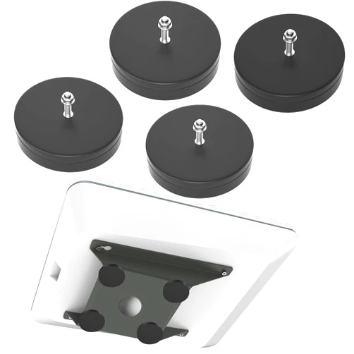 PUUUCI Starlink Magnetic Roof Mount - 220lbs Really Strong Magnet Mounting Kit for Starlink Standard Gen2 / V2 [Flat High Performance] Dish, Each Magnet Base with 55lbs Pull Force (4 Pack)
