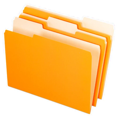 Pendaflex Acid-Free Colored File Folder, Orange (PFX15313ORA)