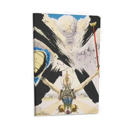 PINJIAN Surrealism Oil Painting Salvador Dali Art Prints Posters Aesthetic Prints The Atomic Era Canvas Wall Art Prints Poster Gifts Photo Picture Painting Posters Room Decor Home Decorative 12x18inch(30x45cm