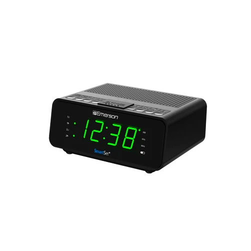 Emerson SmartSet Dual Alarm Clock Radio with AM/FM Radio, Dimmer, Sleep Timer and .9