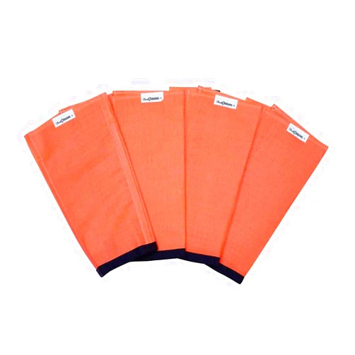 SHOOFLY Horse Leggins, Patented Loose Fitting Fly Boots, Breathable Plastic Mesh (Orange/Large)