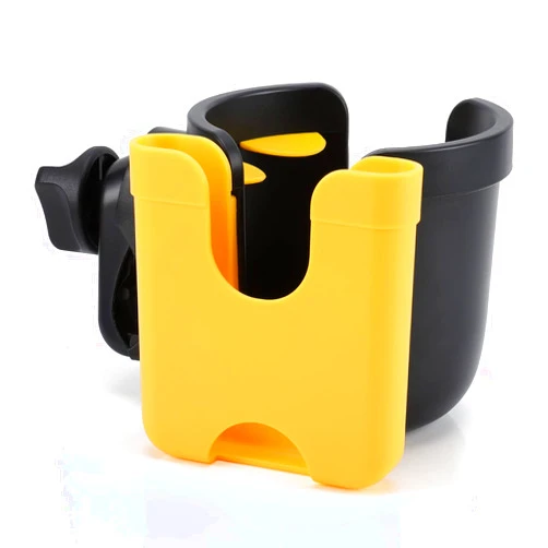 Accmor Stroller Cup Holder with Phone Holder, Bike Cup Holder, Universal Cup Holder for Uppababy Nuna Doona Strollers, 2-in-1 Cup Phone Holder for Stroller, Bike, Wheelchair, Walker, Scooter
