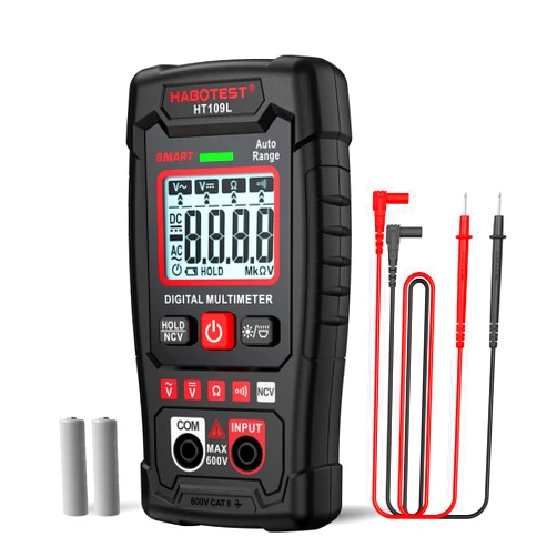 HABOTEST Digital Multimeter Tester, HABOTEST 4000 Counts, Smart Measurement,Measures AC/DC Voltage, Ohm Volt Amp Meter, Non-Contact Voltage Tester Function, Resistance, Diodes,Continuity,Tests Live Wire