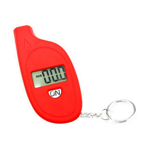 GAOLAOSY Digital Tire Pressure Gauge, 5-150PSI 4 Unit Settings Car Tire Pressure Monitor with Keychain & LCD Display, High Accuracy Auto Digital Tires Gauge for Car, Truck, Motorcycle (Red)