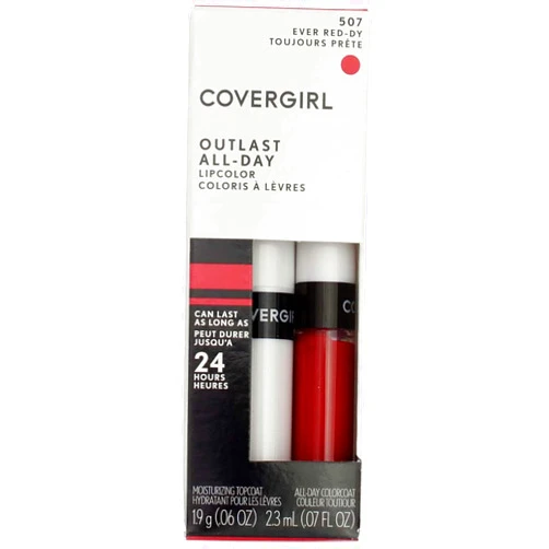 CoverGirl Outlast All Day Lipcolor, Ever Red-dy [507] 1 ea (Pack of 3)